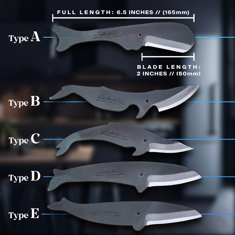 Yoshihiro Shiroko High Carbon Steel Kurouchi KUJIRA Whale Japanese Utility Knife (Type A) Made in Japan - Image 5